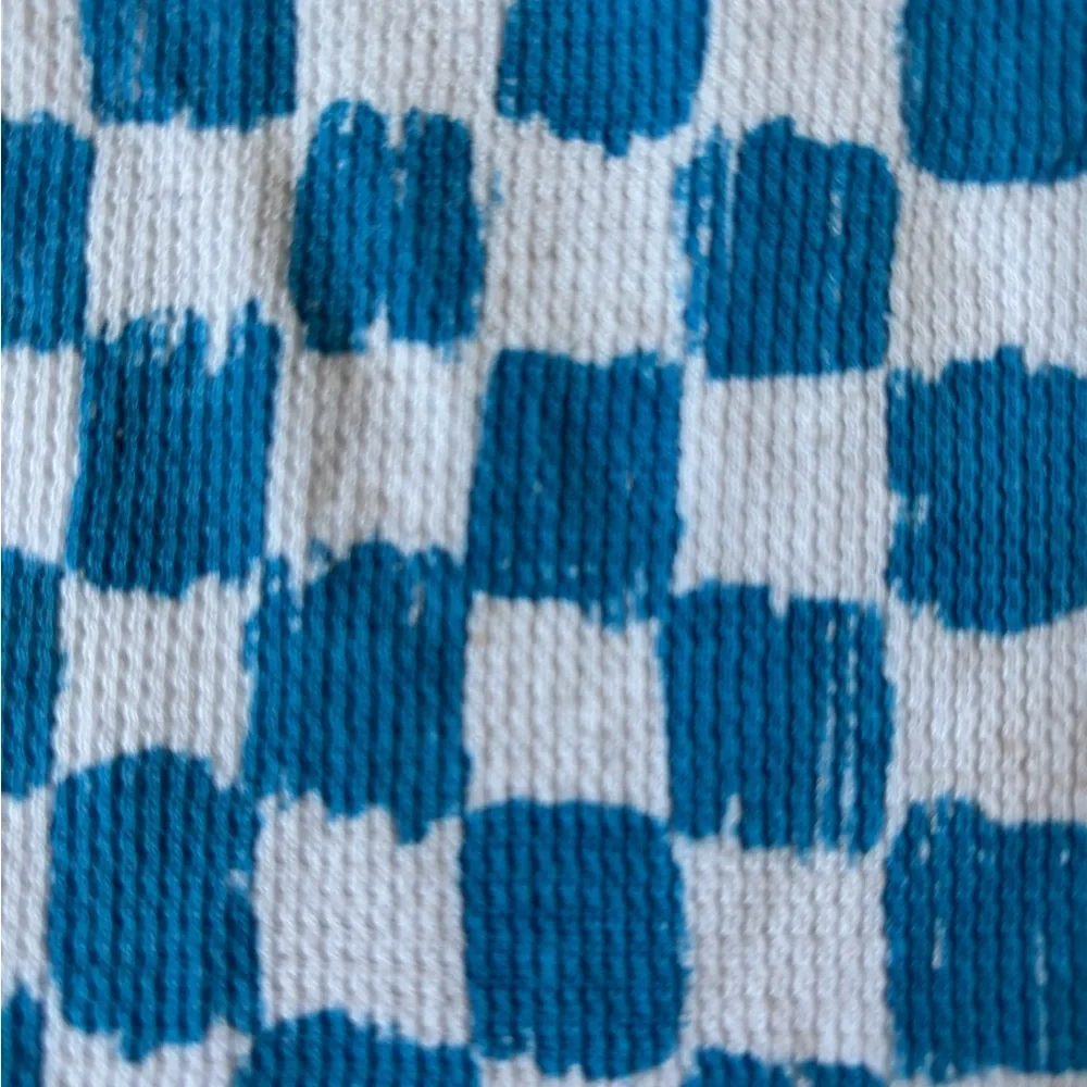 Old Navy Blue and White Checkered Kids Sleeveless Top - Picture 3 of 5